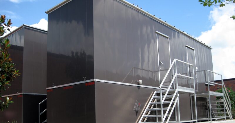 Phoenix-Products-Custom-Aluminum-Generator-Enclosures-With-UL-Sub-Base-Fuel-Tanks-And-Custom-Stairs-For-Data-Center